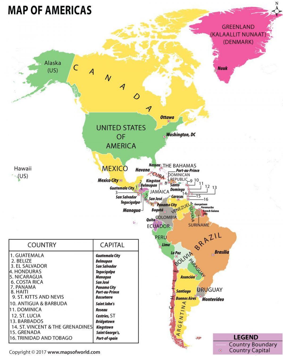 mapa de américa do sur de Honduras