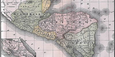 Mapa británico de Honduras