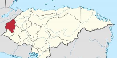 Mapa de copan Honduras