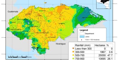 Mapa de Honduras clima