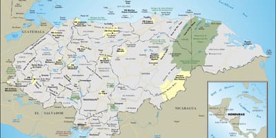Mapa de Honduras estrada
