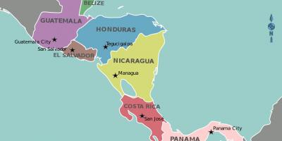 Mapa de Honduras mapa de américa central